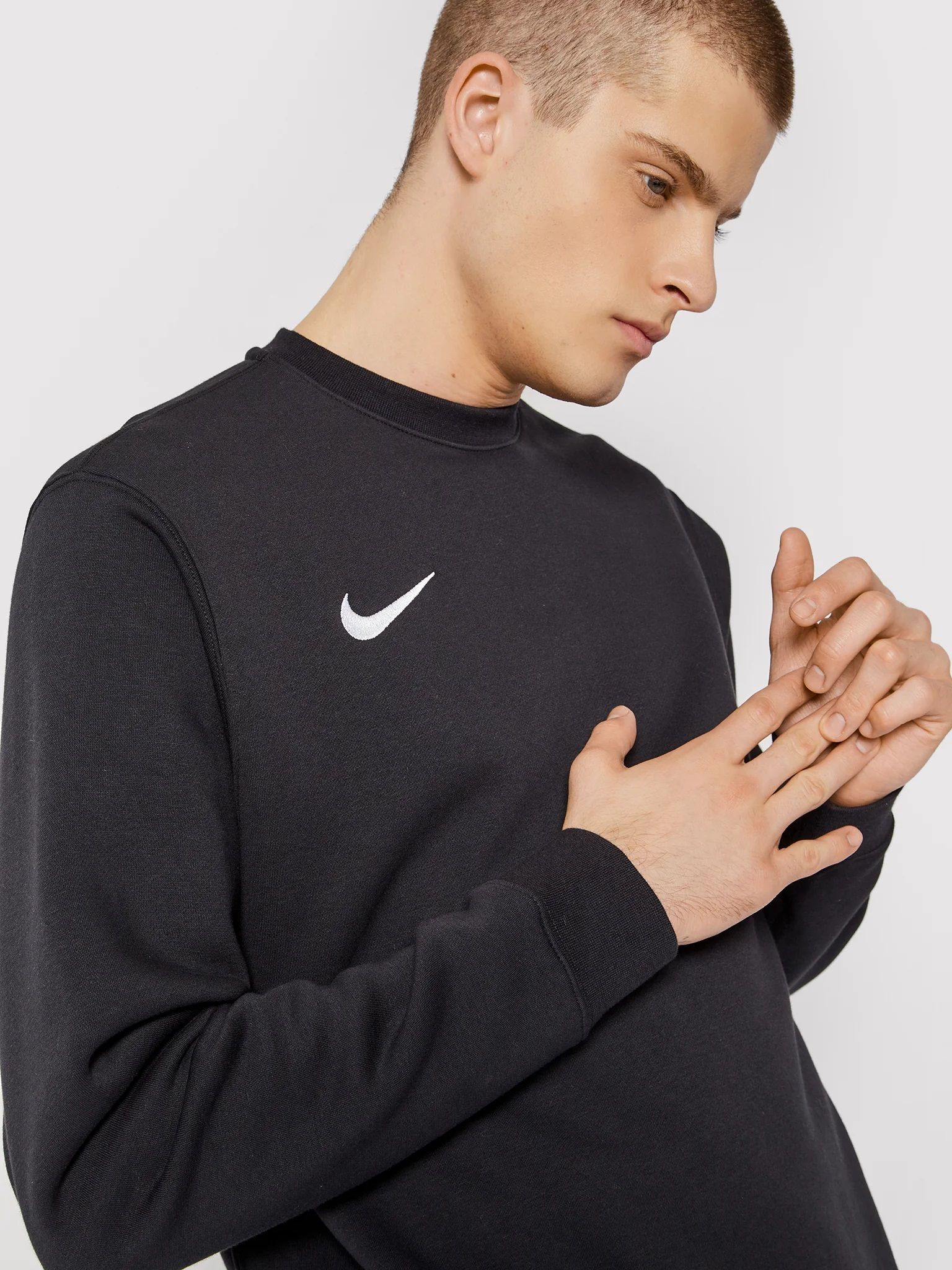 ★ ナイキ パーク クルー スウェットシャツ★ CW6902-010 Nike Džemperis Vyrams Park Crew Sweater Black CW6902 010